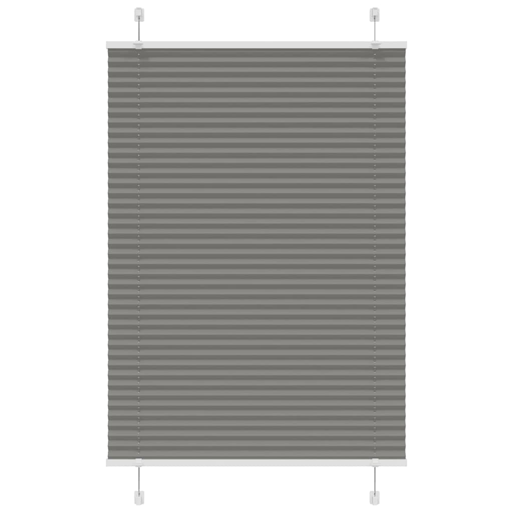 Plisserad persienn antracit 85x100cm tyg bredd 84,4cm polyester