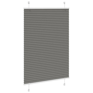 Plisserad persienn antracit 85x100cm tyg bredd 84,4cm polyester