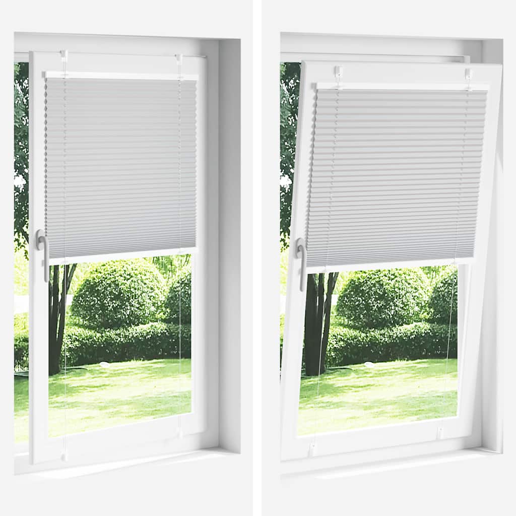 Plisserad persienn antracit 85x100cm tyg bredd 84,4cm polyester