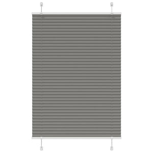 Plisserad persienn antracit 90x100cm tyg bredd 89,4cm polyester