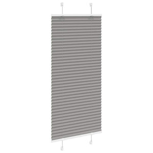 Plisserad persienn antracit 65x150cm tyg bredd 64,4cm polyester