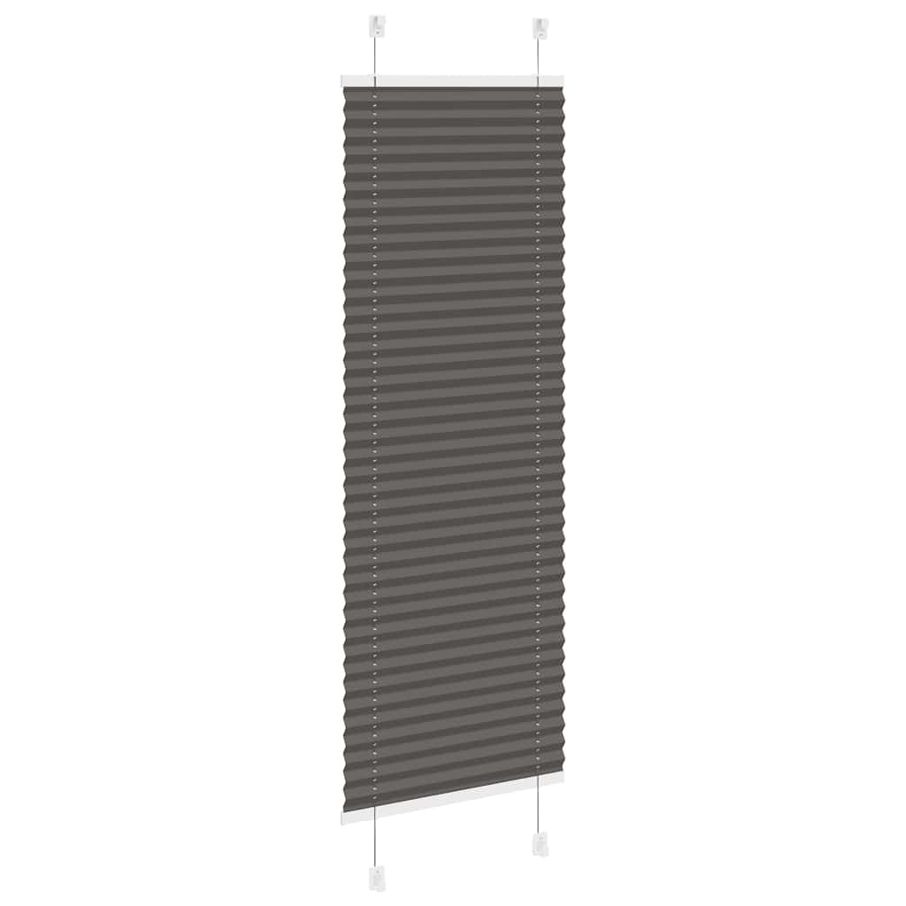 Plisserad persienn svart 50x100cm tyg bredd 49,4cm polyester