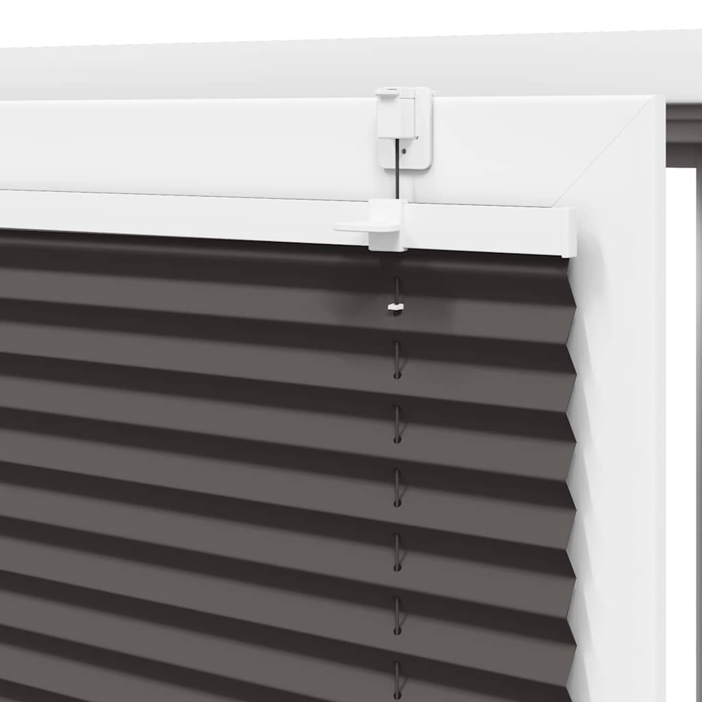 Plisserad persienn svart 50x100cm tyg bredd 49,4cm polyester