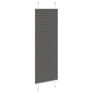 Plisserad persienn svart 45x150cm tyg bredd 44,4cm polyester