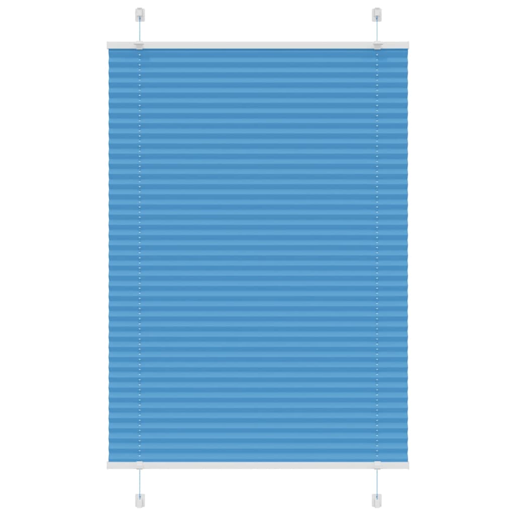 Plisserad persienn blå 70x100 cm tyg bredd 69,4 cm polyester