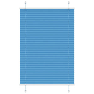 Plisserad persienn blå 70x100 cm tyg bredd 69,4 cm polyester