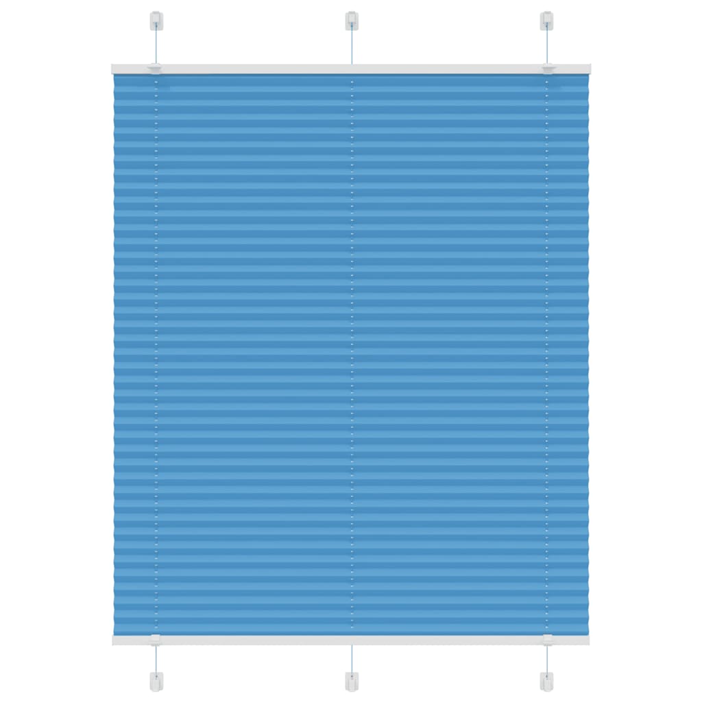 Plisserad persienn blå 110x100 cm tyg bredd 109,4cm polyester