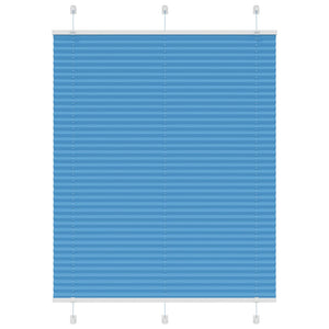 Plisserad persienn blå 110x100 cm tyg bredd 109,4cm polyester