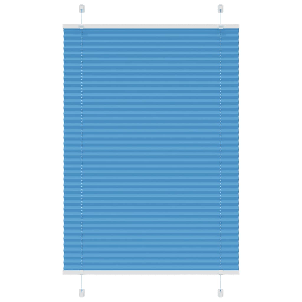 Plisserad persienn blå 95x150 cm tyg bredd 94,4 cm polyester