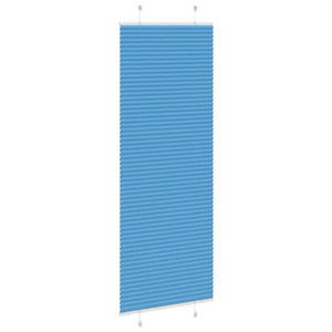 Plisserad persienn blå 80x200 cm tyg bredd 79,4 cm polyester