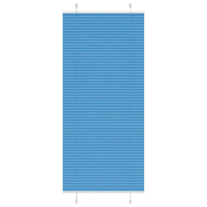 Plisserad persienn blå 95x200 cm tyg bredd 94,4 cm polyester