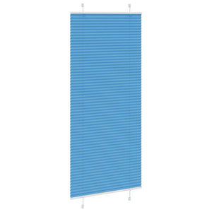 Plisserad persienn blå 100x200 cm tyg bredd 99,4 cm polyester