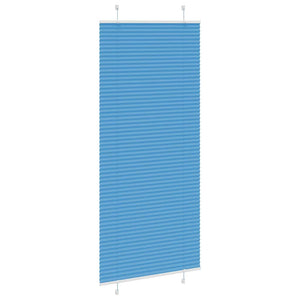Plisserad persienn blå 100x200 cm tyg bredd 99,4 cm polyester
