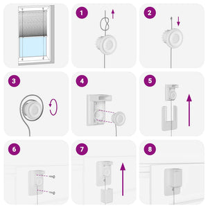 Plisserad persienn blå 100x200 cm tyg bredd 99,4 cm polyester