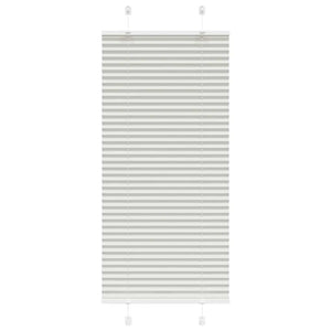 Plisserad persienn ljusgrå 55x150cm tyg bredd 54,4cm polyester