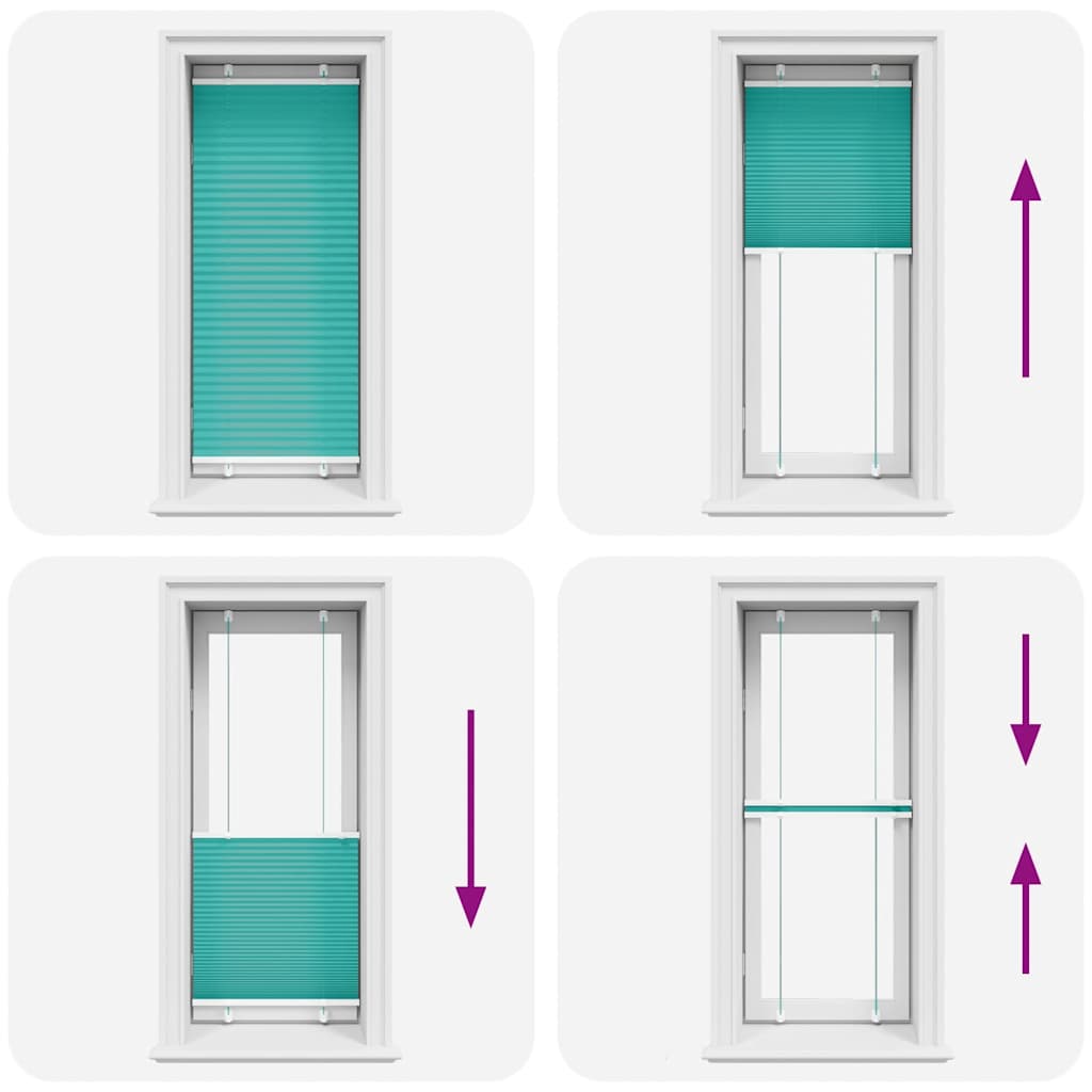 Plisserad persienn bensingrön 60x150cm tyg bredd 59,4cm