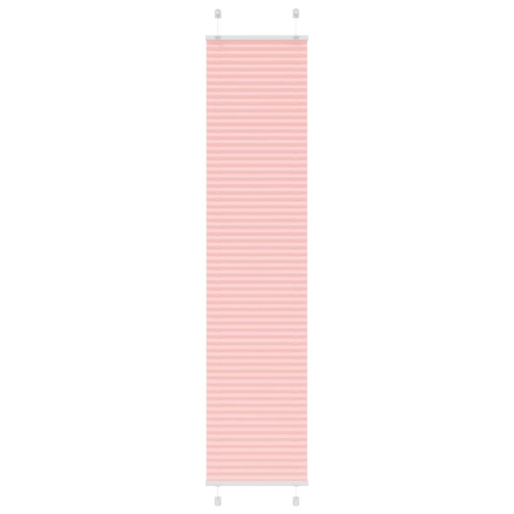 Plisserad persienn rosa 40x200cm tyg bredd 39,4cm polyester