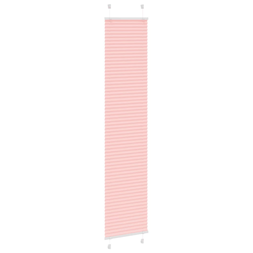 Plisserad persienn rosa 40x200cm tyg bredd 39,4cm polyester