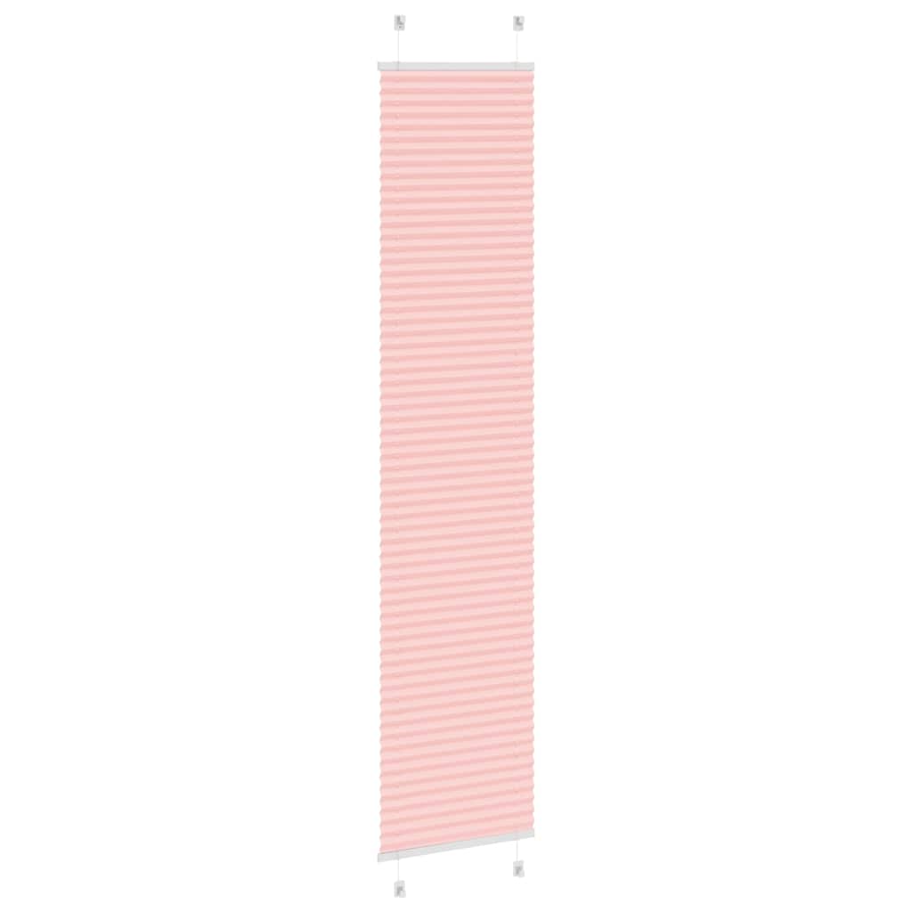 Plisserad persienn rosa 40x200cm tyg bredd 39,4cm polyester