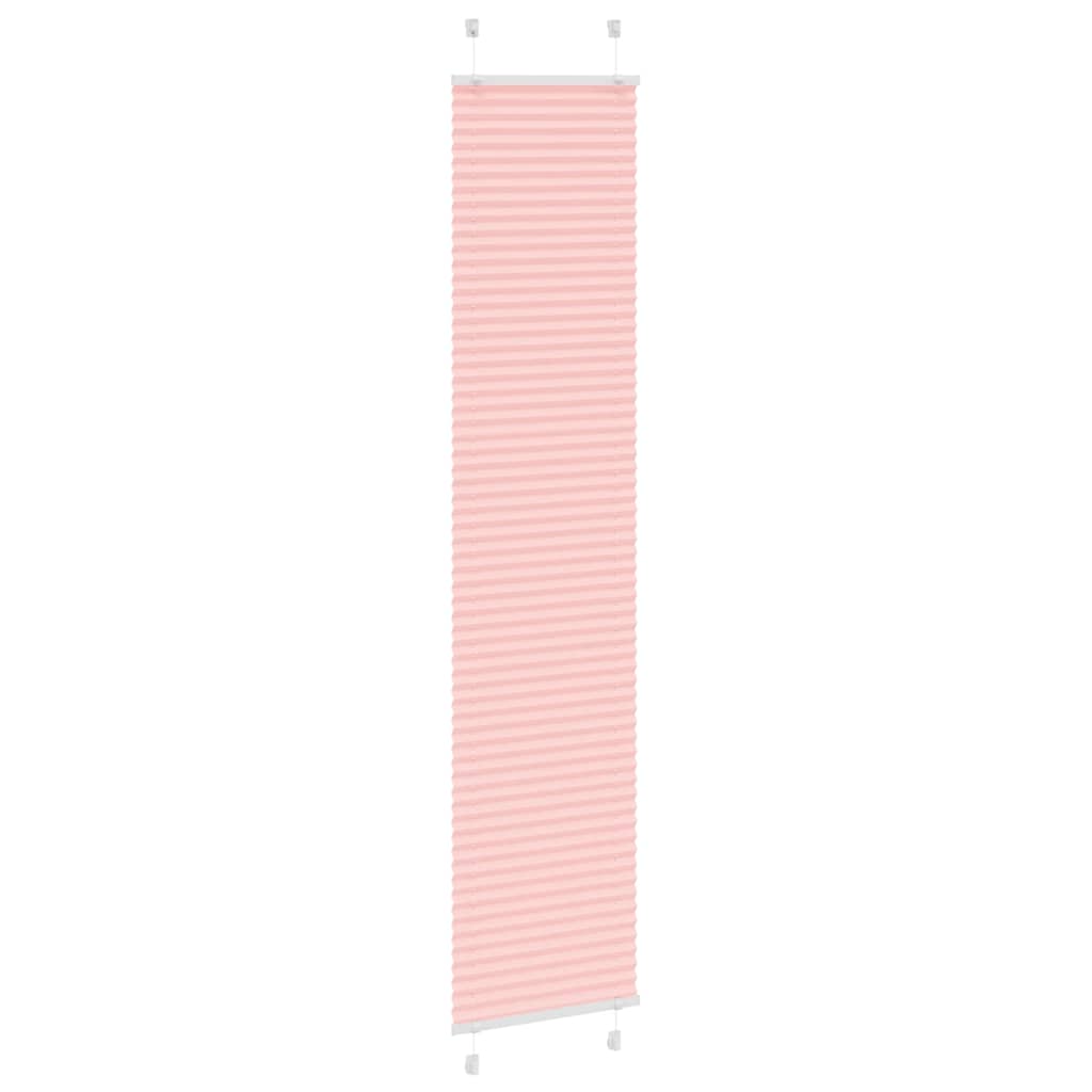 Plisserad persienn rosa 45x200cm tyg bredd 44,4cm polyester