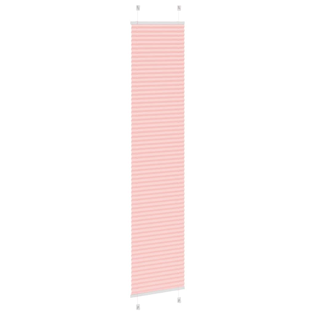 Plisserad persienn rosa 45x200cm tyg bredd 44,4cm polyester