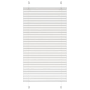 Plisserad persienn vit 80x150 cm tyg bredd 79,4 cm polyester