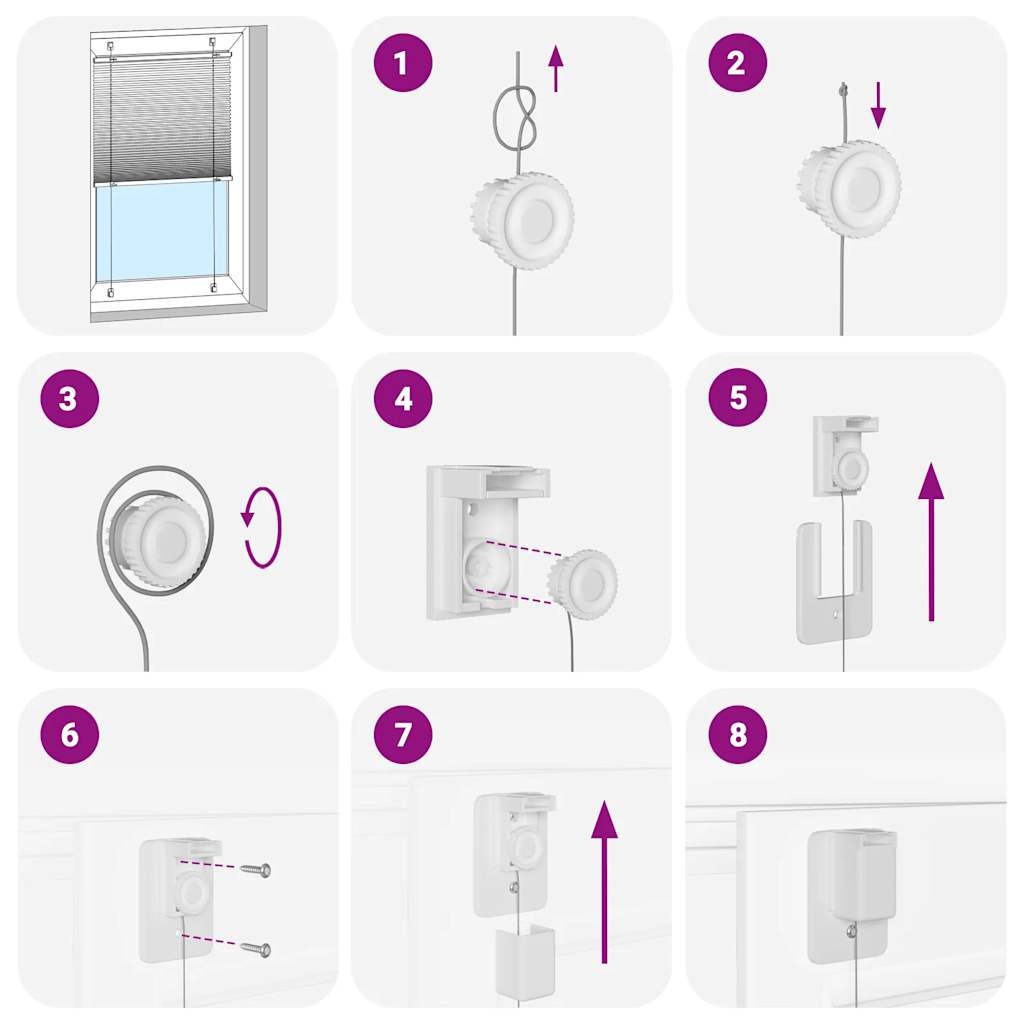 Plisserad persienn vit 100x150 cm tyg bredd 99,4 cm polyester