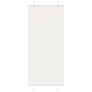 Plisserad persienn vit 100x200 cm tyg bredd 99,4 cm polyester