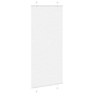 Plisserad persienn vit 100x200 cm tyg bredd 99,4 cm polyester