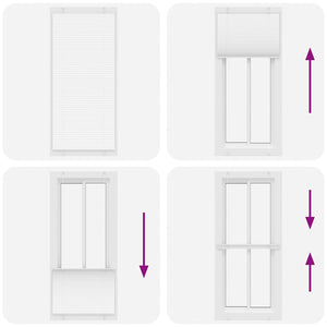 Plisserad persienn vit 100x200 cm tyg bredd 99,4 cm polyester