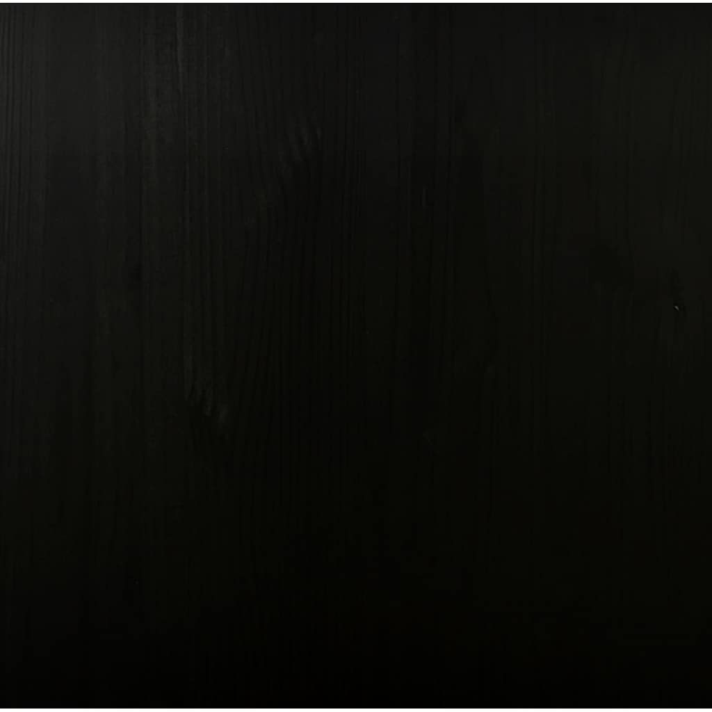 Hurts med lådor och hjul MOSS svart massiv furu