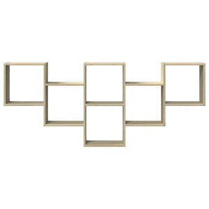 Vägghylla sonoma-ek 159x18x66 cm konstruerat trä