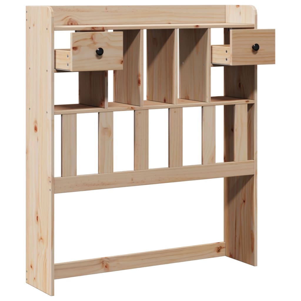 Huvudgavel med förvaring 75 cm massiv furu