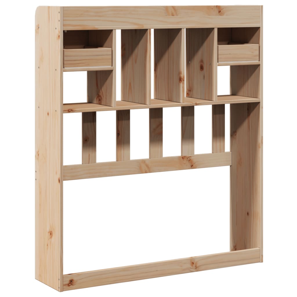 Huvudgavel med förvaring 75 cm massiv furu