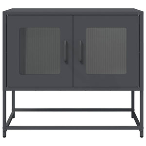 TV-bänk antracit 68x39x60,5 cm kallvalsat stål