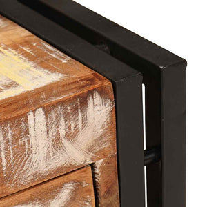 Sidobord med låda 30 x 30 x 40 cm Solid återvunnen trä