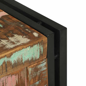 Förvaringslåda Brun och svart 40 x 40 x 40 cm Massivt Akaciaträ