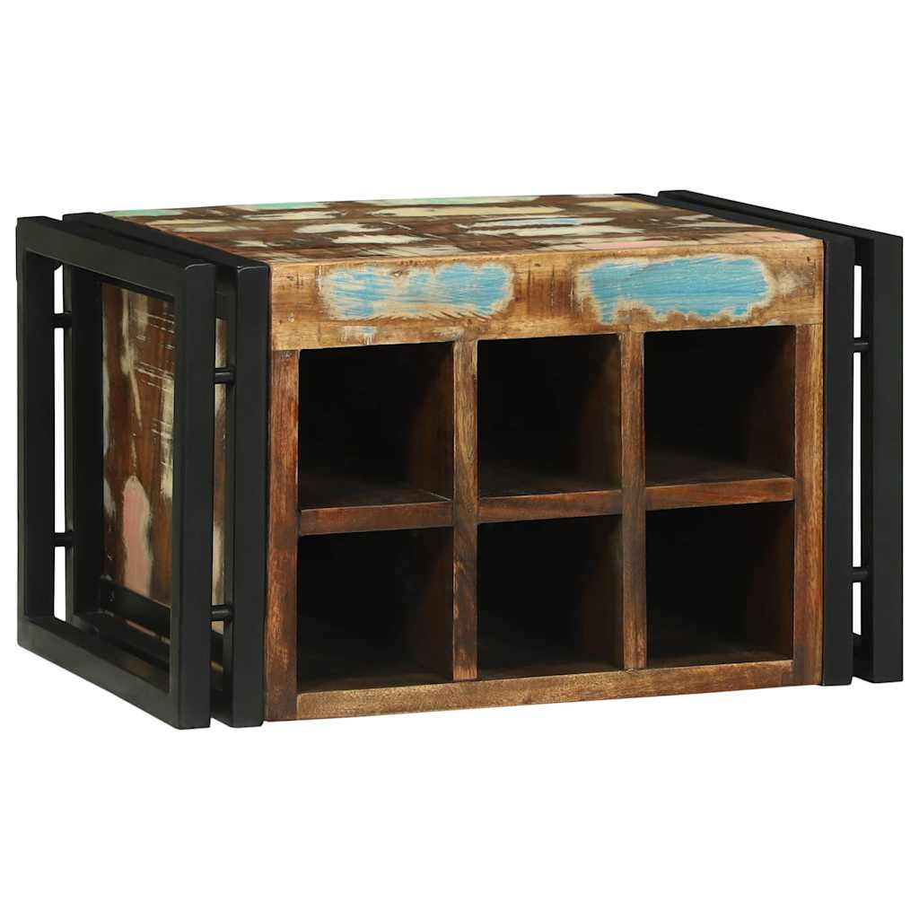Vinställ 2 st 46 x 35 x 27,5 cm Solid återvunnen trä