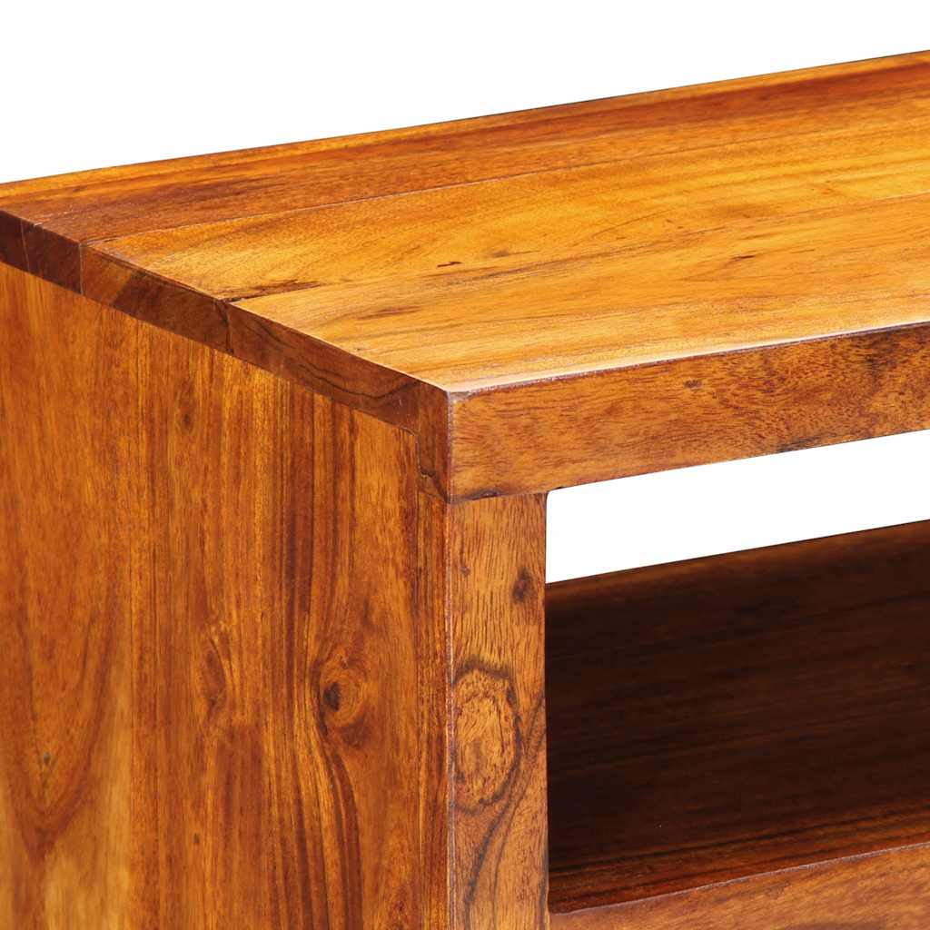 Väggmonterat TV-skåp flerfärgat 90x30x30 massivt trä akacia