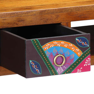 Skrivbord med låda med lagring Brun 110 x 50 x 73 cm