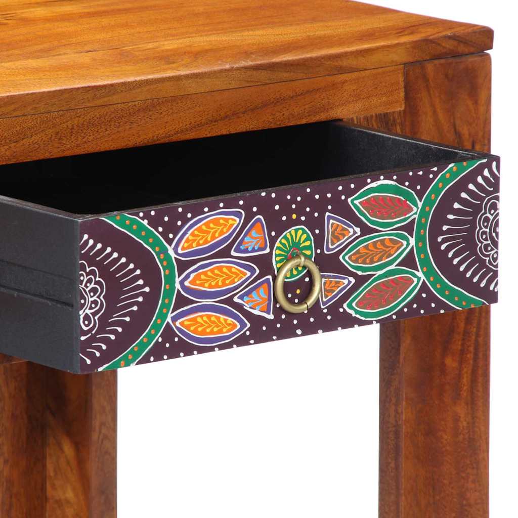 Skrivbord med låda med lagring Brun 100 x 50 x 75 cm