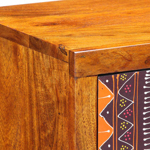 Nattduksbord med låda Brun 35 x 30 x 22 cm