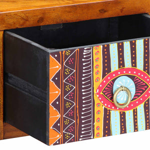 Nattduksbord med låda Brun 35 x 30 x 22 cm