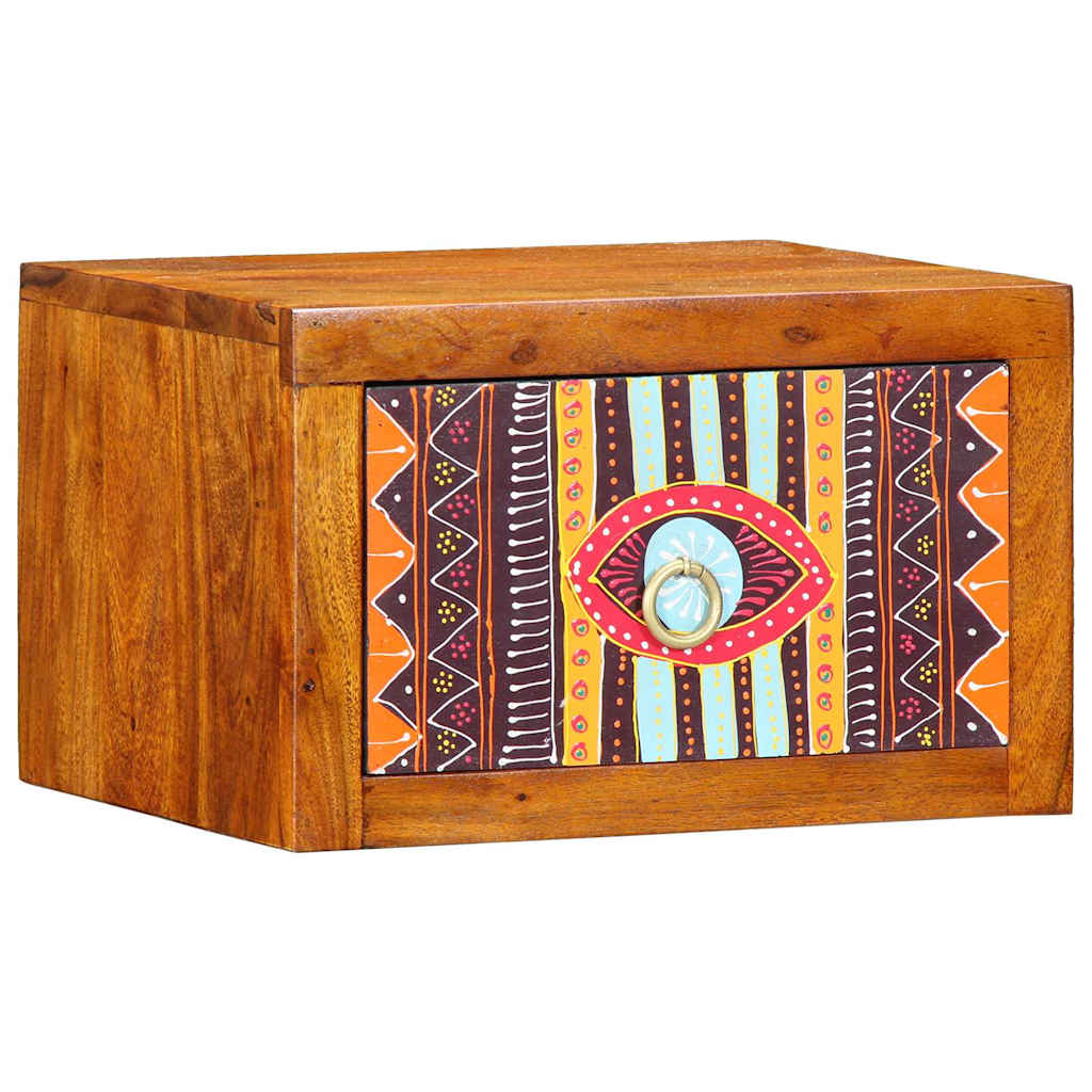 Nattduksbord med låda Brun 35 x 30 x 22 cm