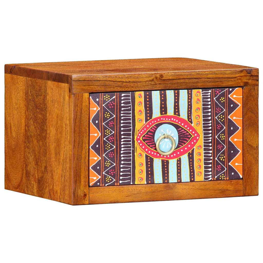 Nattduksbord med låda Brun 35 x 30 x 22 cm