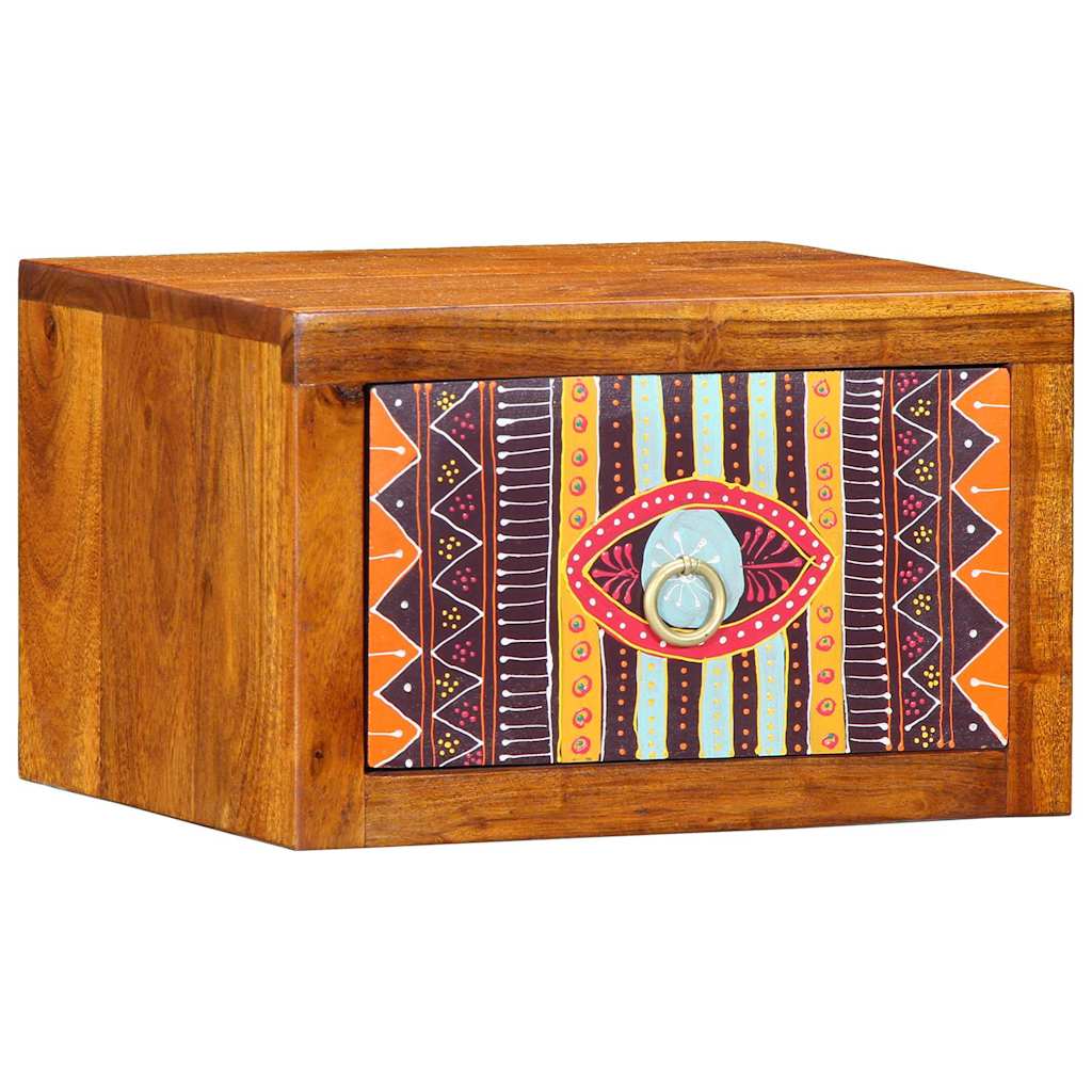 Nattduksbord med låda Brun 35 x 30 x 22 cm