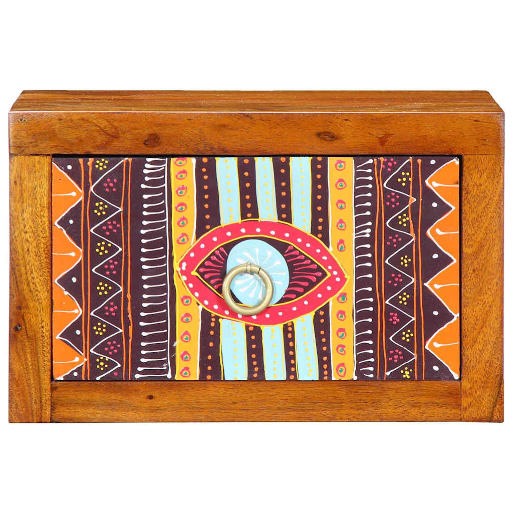 Nattduksbord med låda Brun 35 x 30 x 22 cm