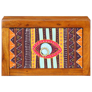 Nattduksbord med låda Brun 35 x 30 x 22 cm