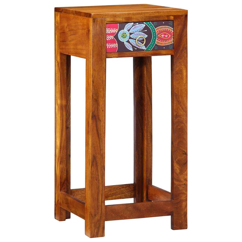 Blommig Sido Bord Brun 35 x 35 x 75 cm