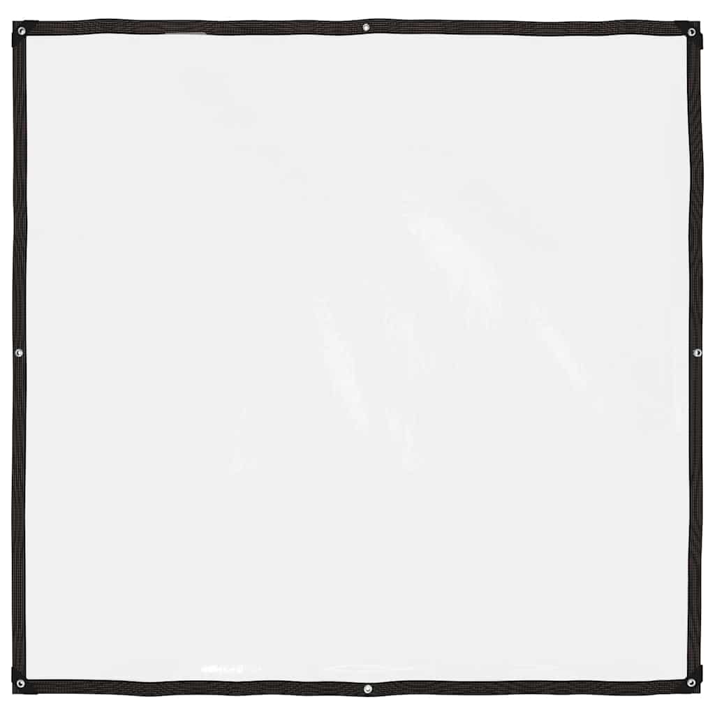 Genomskinlig presenning med öljetter 2x2 m polyeten